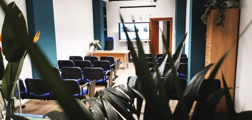 Una vista della sala corsi